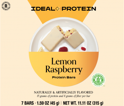 IP Lemon Raspberry Protein Bar Box